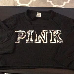 S PINK CROPPED TOP